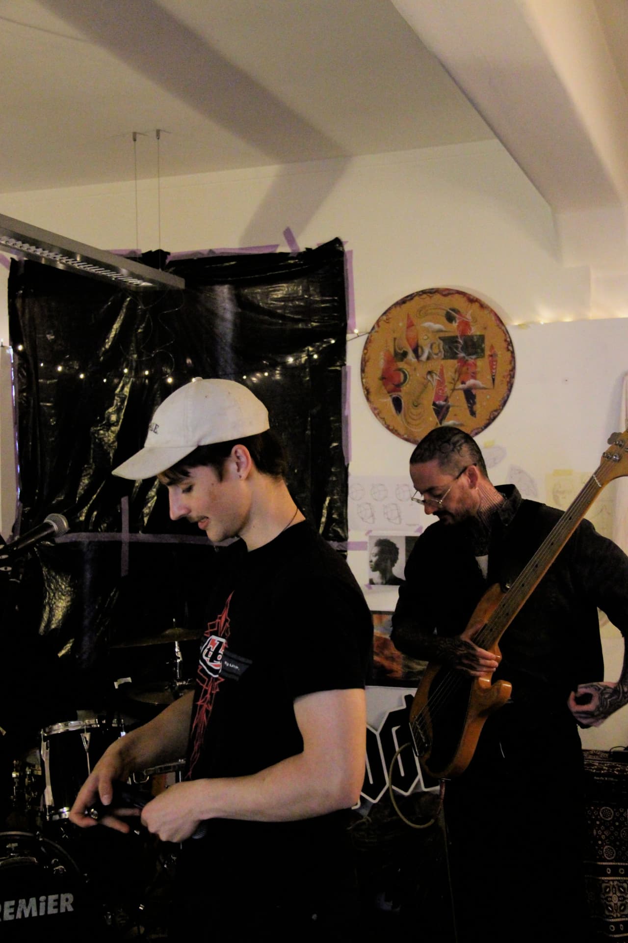 A live band performing, shot by Connor